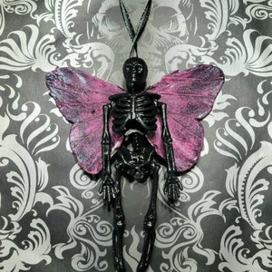 Black Skeleton with Wings