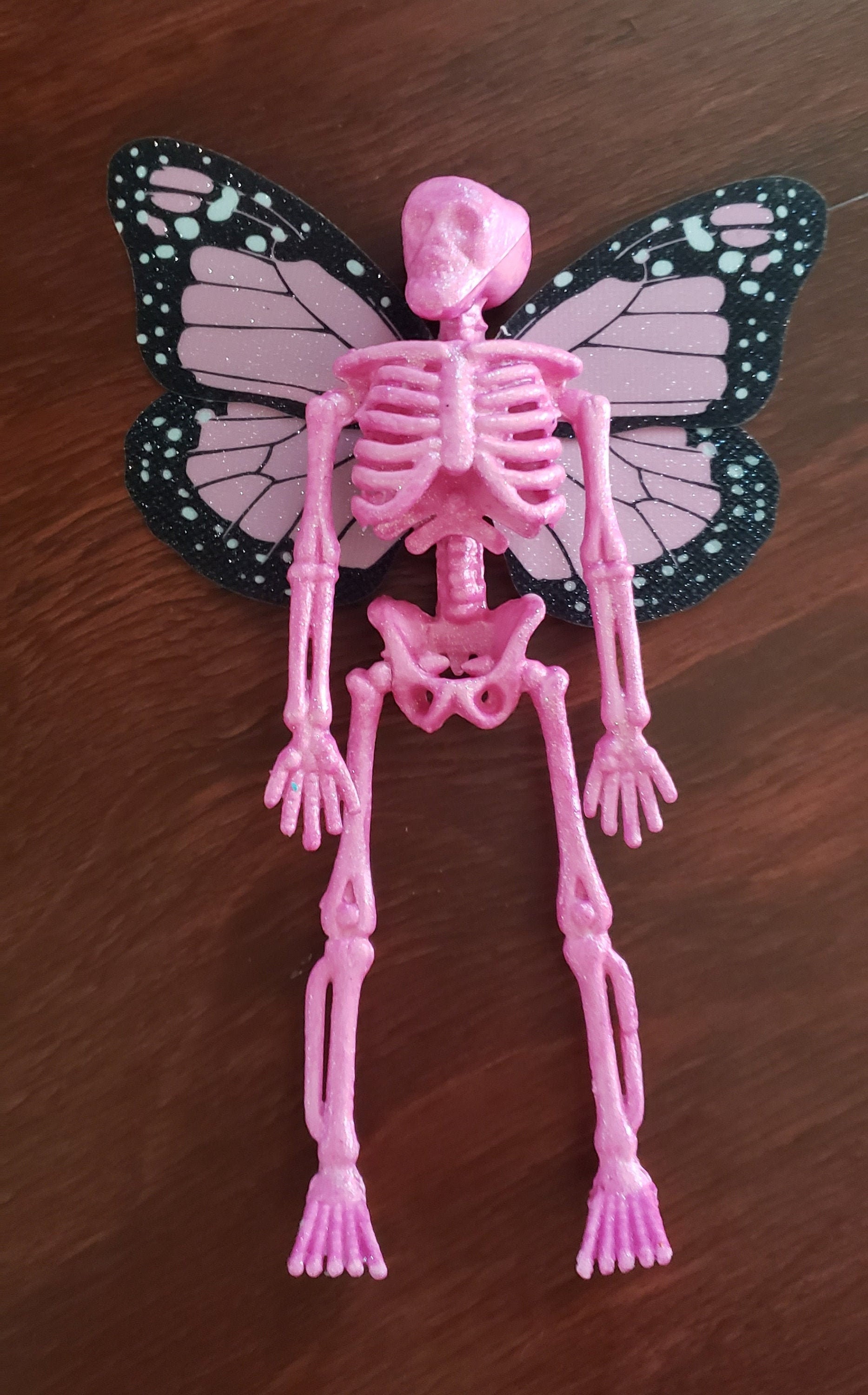 Pink Butterfly Skeleton Etsy