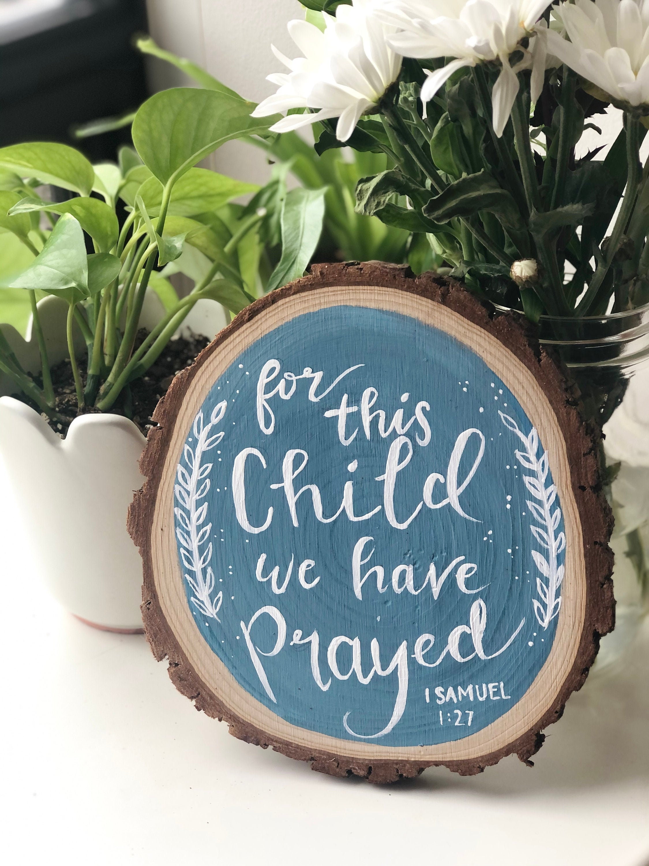 Custom Bible verse wood slice Etsy