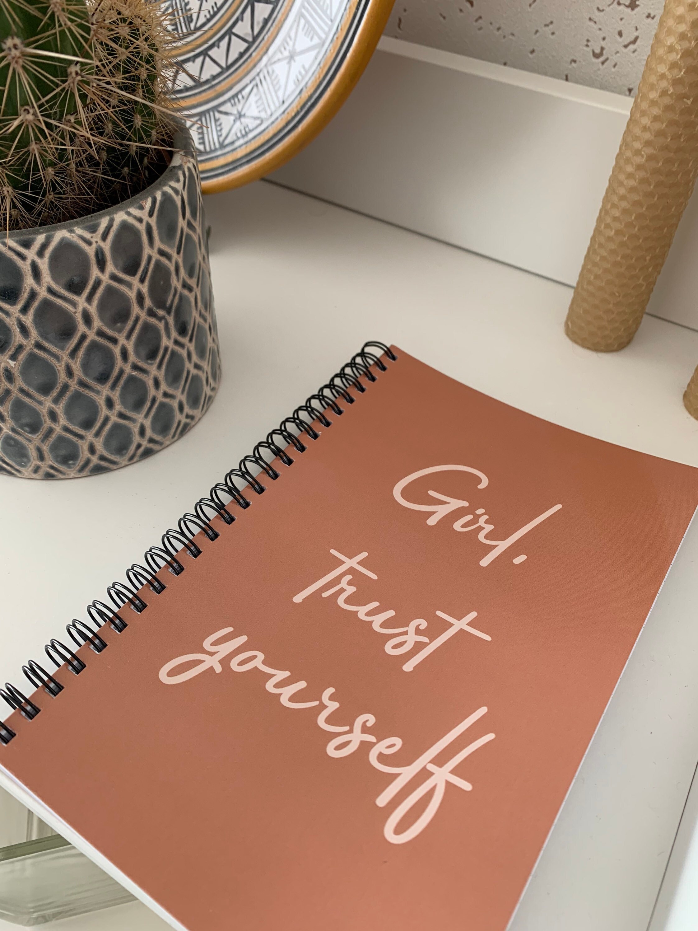 Carnet de Note Girl, Trust Yourself - Carnet Ligné Girl Power Papeterie Motivation