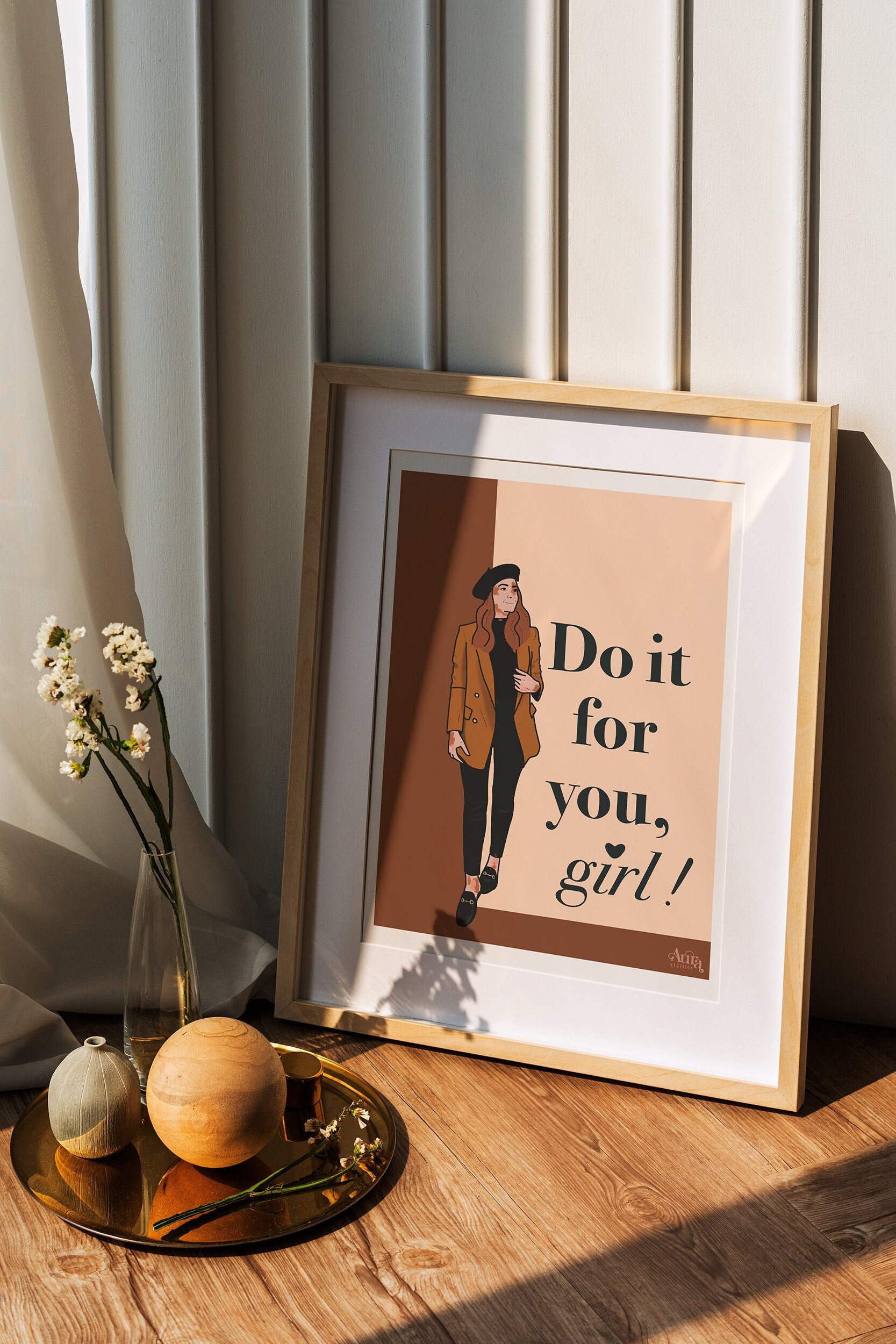 Affiche Inspirante Girl Boss - You Can Do It, Girl Plusieurs Formats Décoration Boss