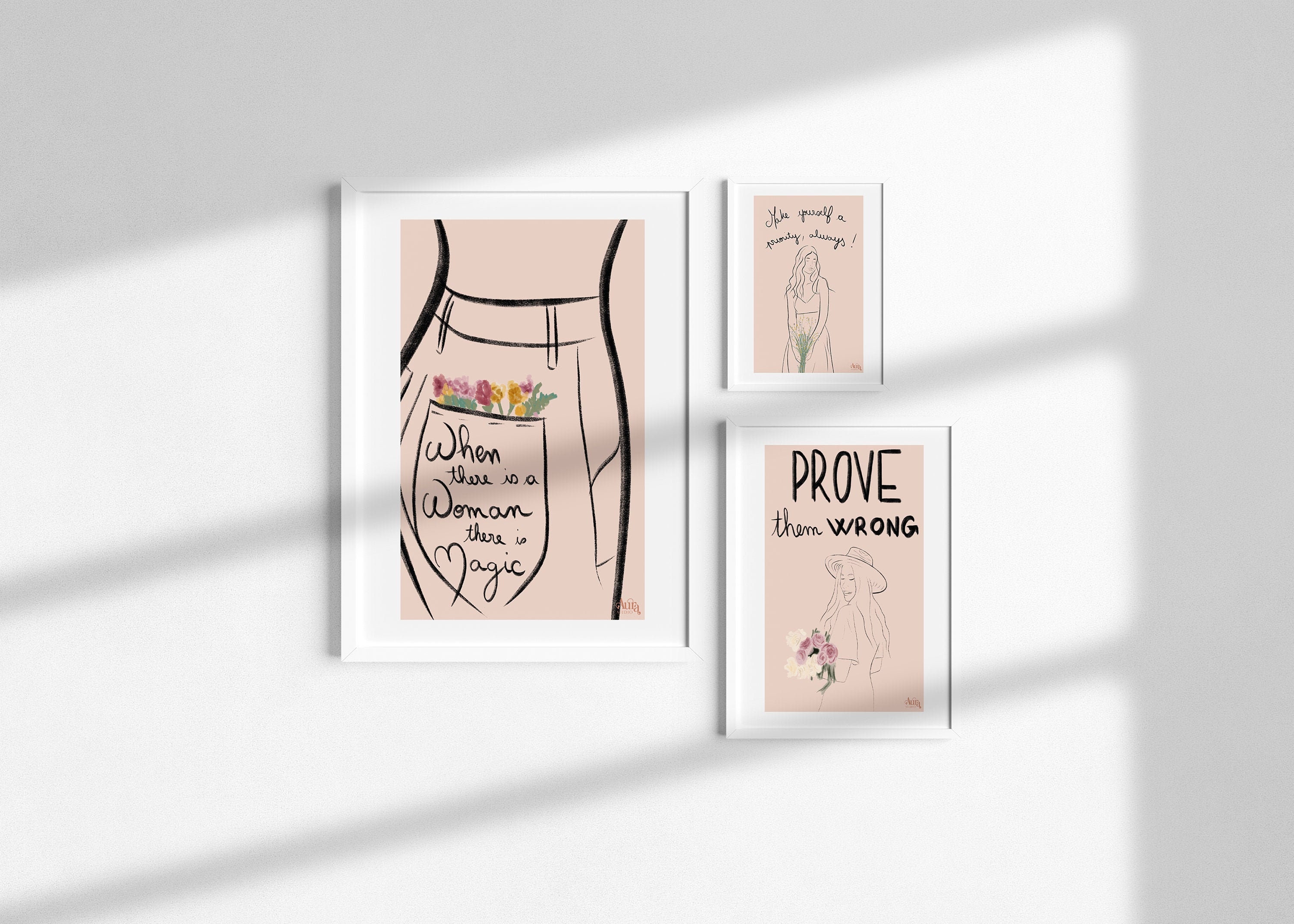 Pack Mix - Affiche Inspirante Motivational Quotes For Women Women Empowerment