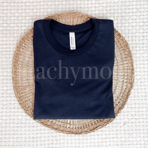 Bella Canvas 3001 Navy Mockup | 3001 Shirt Mockup | Bella Canvas Navy T Shirt Mockup | 3001 Navy Shirt Mockup | Summer Boho Mockup