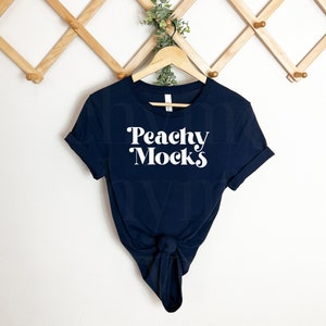 Bella Canvas 3001 Navy Mockup | Bella Canvas 3001 Shirt Mockup | 3001 Navy Mockup | Navy T Shirt Mockup | Navy T Shirt Hanging Mockup