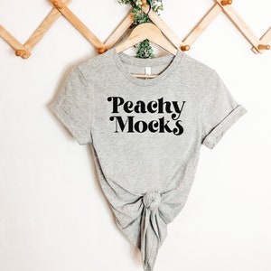 Bella Canvas 3001 Mockup | Athletic Heather Bella Canvas 3001 | Bella Canvas T Shirt Mockup | Bella Canvas Athletic Heather | Bella Mock