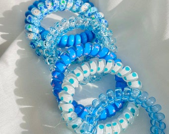 Spiral Hair Ties: Telephone Cord Scrunchies, Friendship  display picture 2