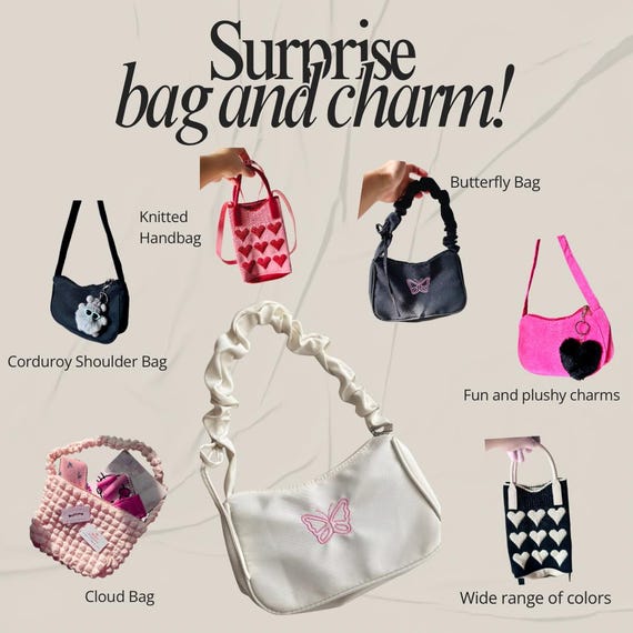 Kawaii Mystery Bag & Charm Gift – Y2K Purse Bundle - Etsy display picture 1