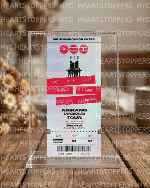 BTS Arirang World Tour 2026 Commemorative Ticket (digital Download