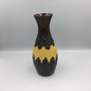 Vintage BAY Keramik from around the 1960s/70s Fat Lava Vase 70-25 Beautiful glazing West Germany Ceramic Pottery Vase Rare