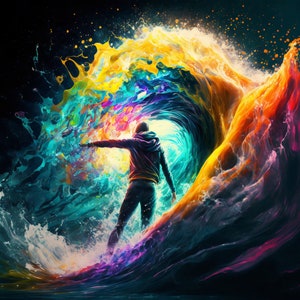 I will make creative ai artwork with midjourney and photoshop