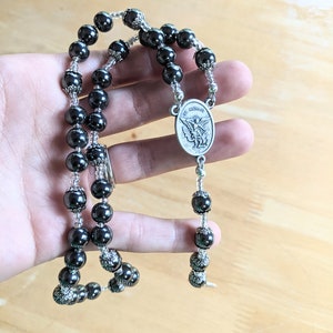 St. Michael Chaplet with 8mm Hematite