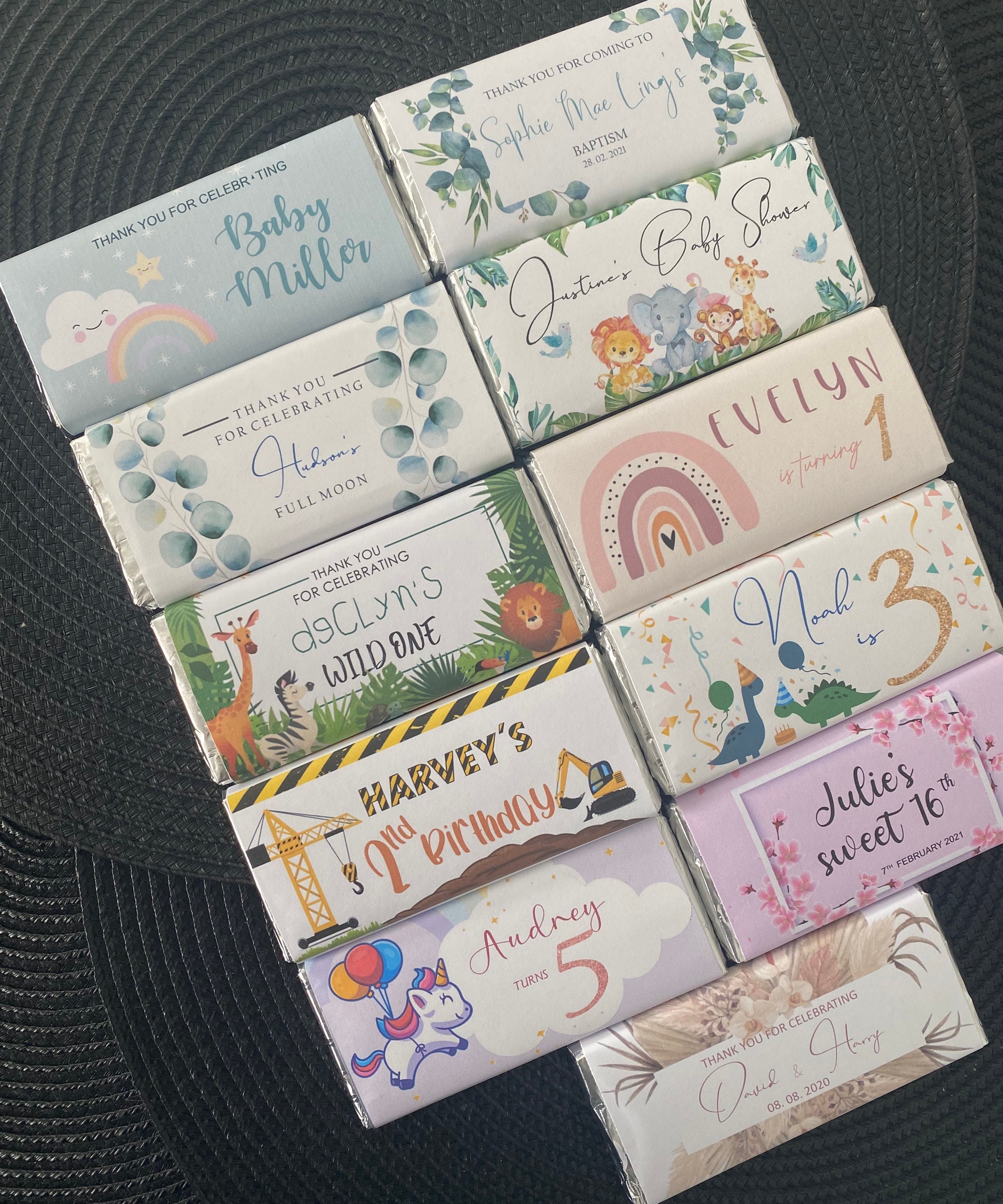 Personalised Chocolate Bar Wrappers choc Included Party Etsy Australia Personalised Chocolate Bar Wrappers choc Included Party Etsy Australia