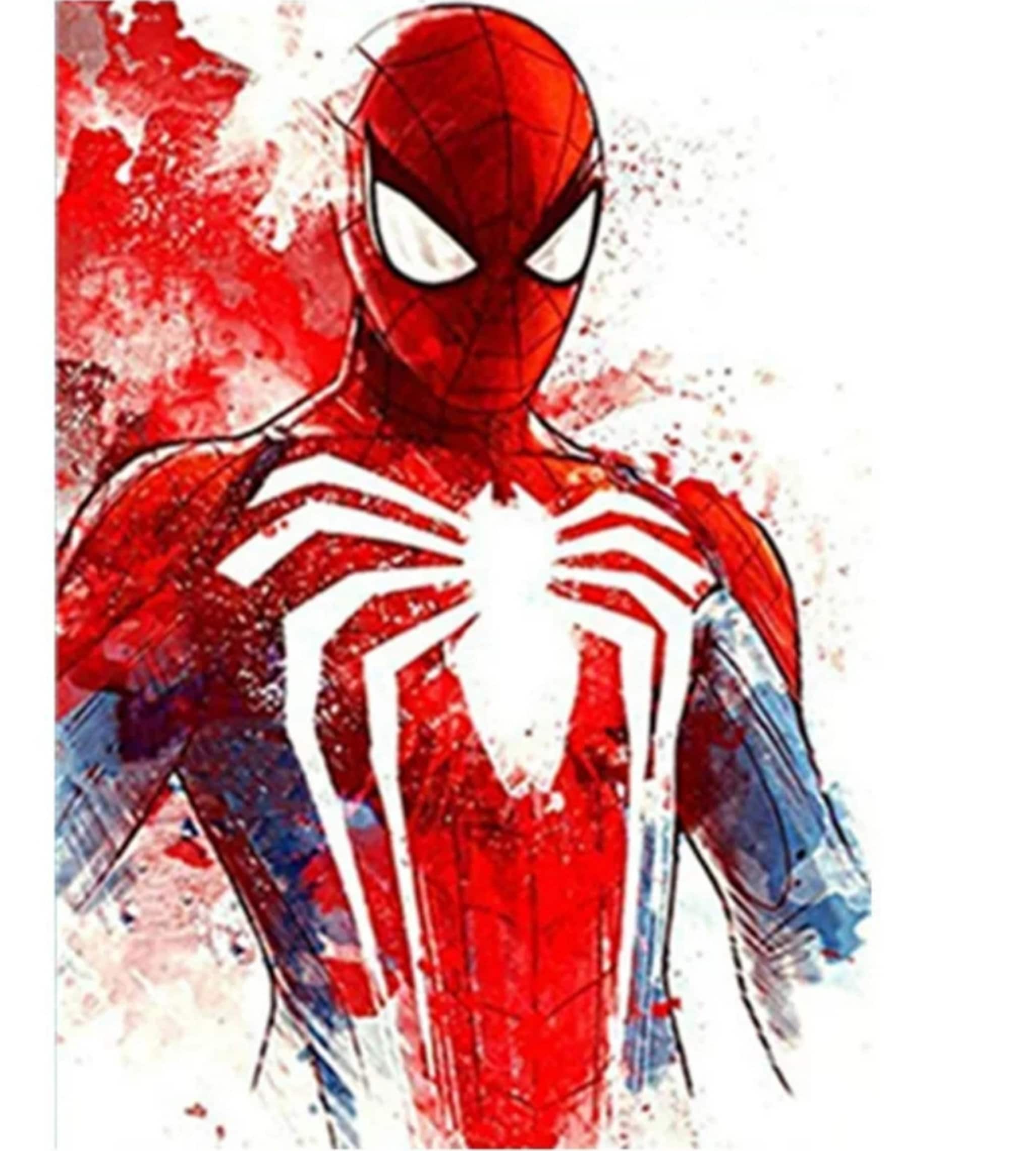 Diamond Dotz Facet Art Spider Man Web Slinger - 53 x 42cm Completed Wall  Art