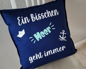 Kissen mit Innenkissen 50cm x 50cm , Maritim, XXL Kissen, Deko Kissen,