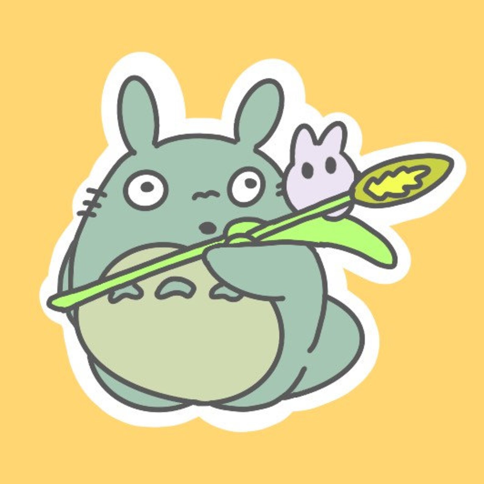 Totoro Sticker Etsy