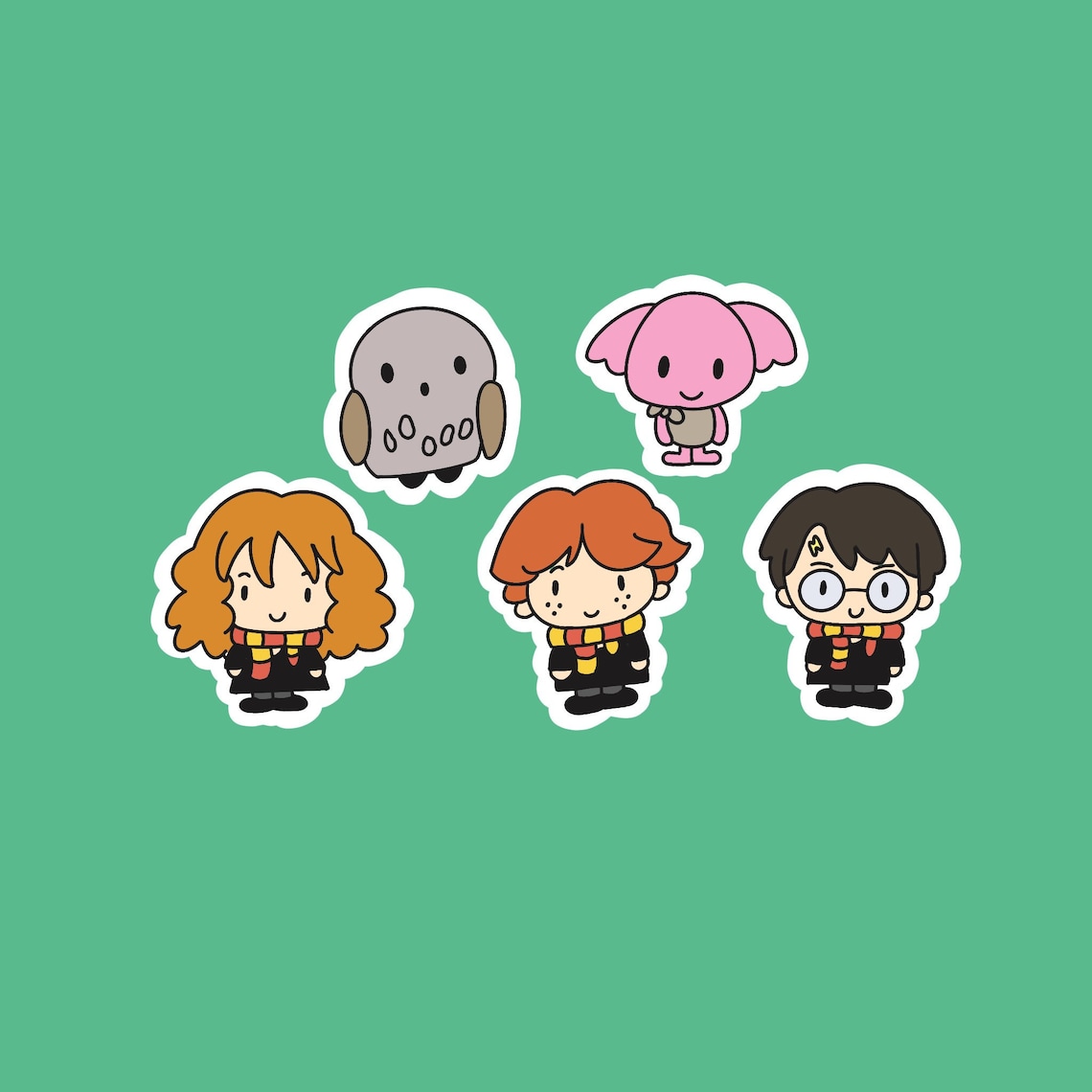 Harry Potter Sticker Set Etsy