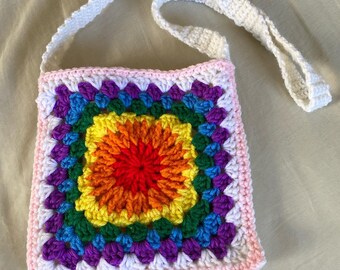 Rainbow Crossbody Bag / Rainbow Bag / Rainbow Purse