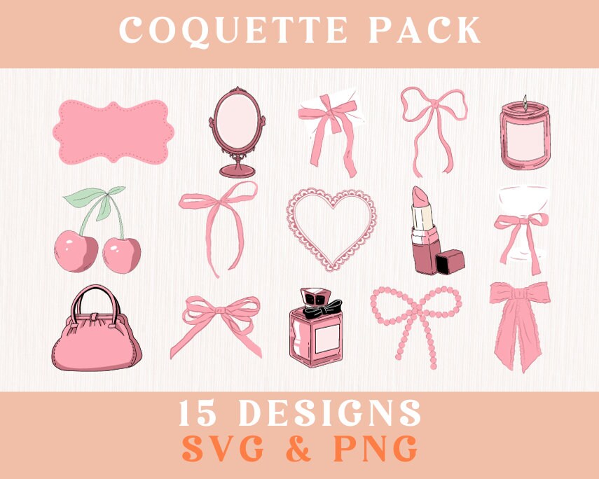 Coquette Bow Aesthetic PNG 
