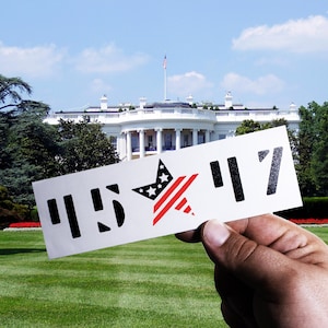 TRUMP 45 47 USA Decal Sticker - Vinyl Graphic, Donald Trump President, Republican Gift, Support Trump, MAGA, Winning Decal, Trump 2024