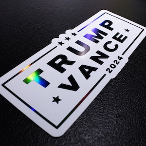 TRUMP VANCE 2024 Make America Great Again VS sticker sticker - vinyl grafisch, 45 47, Donald Trump President, Rnc Gift, Trump Shot Fight!