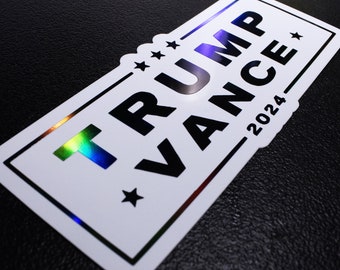 Trump Vance 2024 Aufkleber: MAGA USA Vinyl-Aufkleber