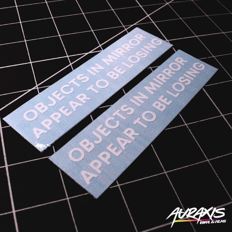 Objects in Mirror Decal Sticker (2 PACK): Funny Car Racing JDM Drift - Etsy
