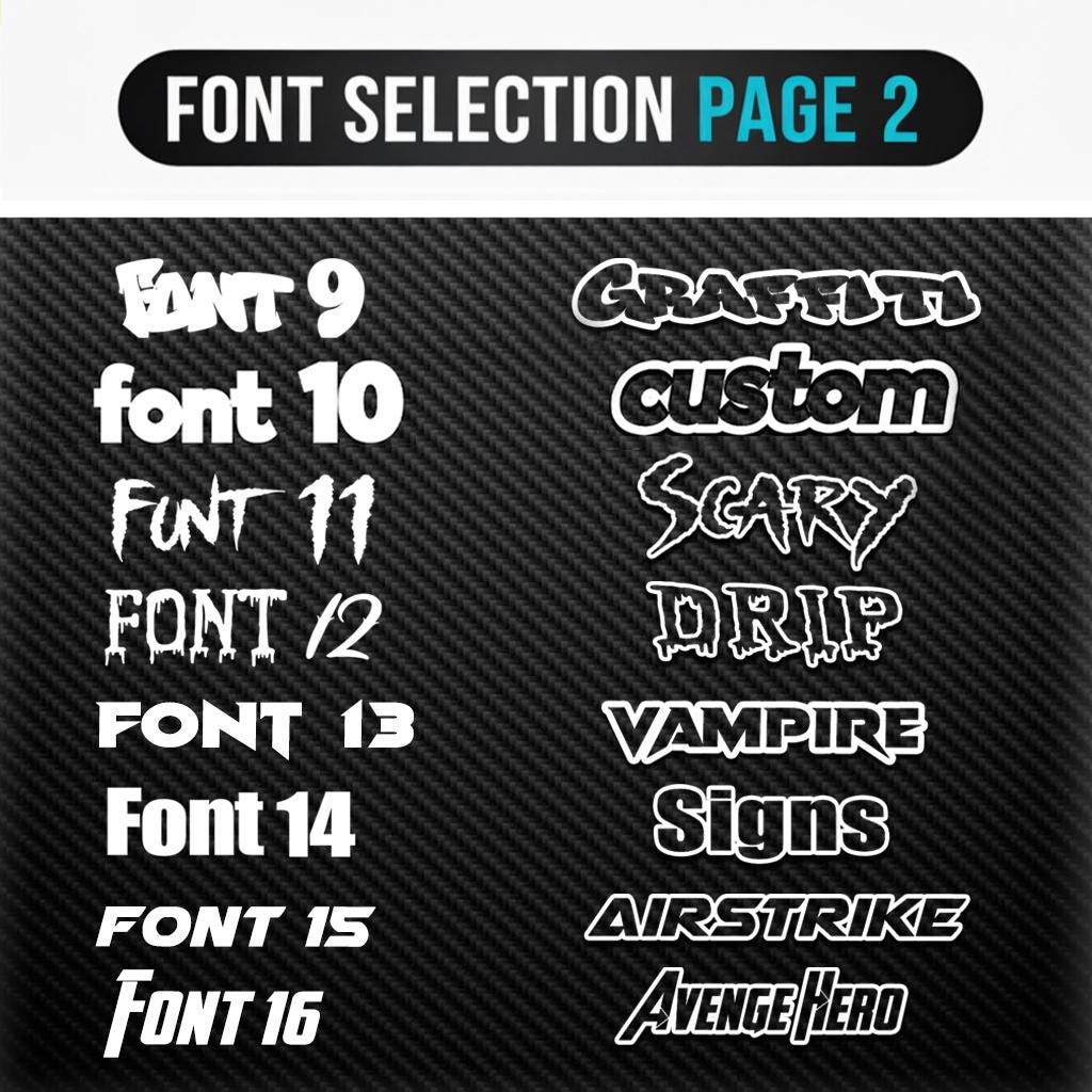 Custom Bike Decal Sticker: Vinyl Lettering, Mountain Bike, BMX - Etsy