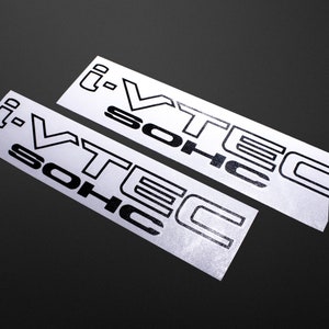 I-VTEC SOHC 2 PACK sticker sticker - Vinyl grafisch, Car Guy, Autosport, Stance, Enthusiast, Racing, Sport, Drift, Japan, Jdm