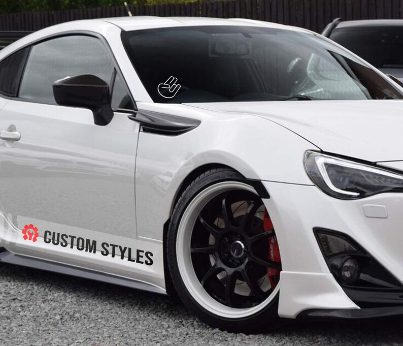 Shocker Hand Fist Vinyl Decal: JDM Racing Car Sticker - Etsy
