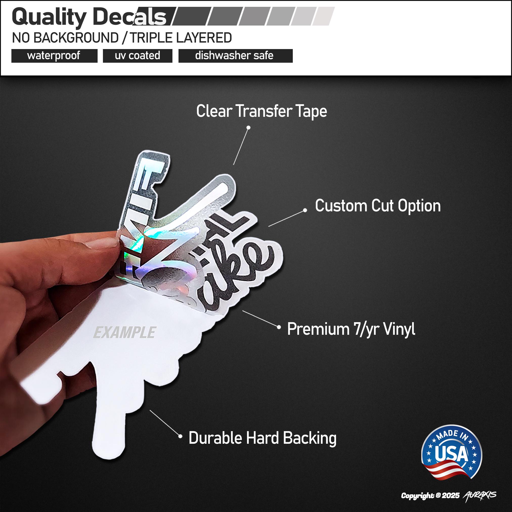 CRDesign Skeleton Shocker Hand Decal - 8 Hand JDM Car Vinyl Sticker 4.4x8 Inch College Humor