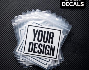 Custom Vinyl Decal Sticker (Bulk Pricing) – Personalized Text, Branding, Logo, Signs or Images for Cars, Windows, Business, Weddings, Events