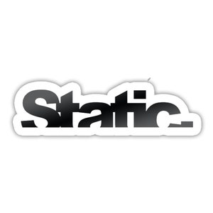 STATIC Slammed Lowered Decal Sticker - Vinyl Graphic, Car Gift, Stance, Bagged, Racing Decals, Sport, JDM, Japan, Track Car