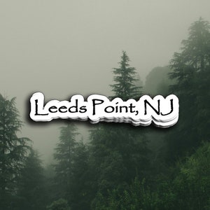 Jersey Devil vinyldekal: Leeds Point NJ, Pine Barrens urban legend