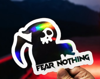 'Grim Reaper' Aufkleber: Lustiger schwarzer Humor Sticker