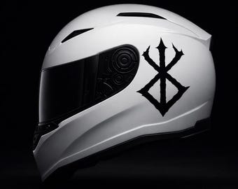 Viking Berserker Symbol (2 Pack) Helm Aufkleber - Nordischer Krieger Motorradhelm Aufkleber - Wikinger Runen Biker Aufkleber