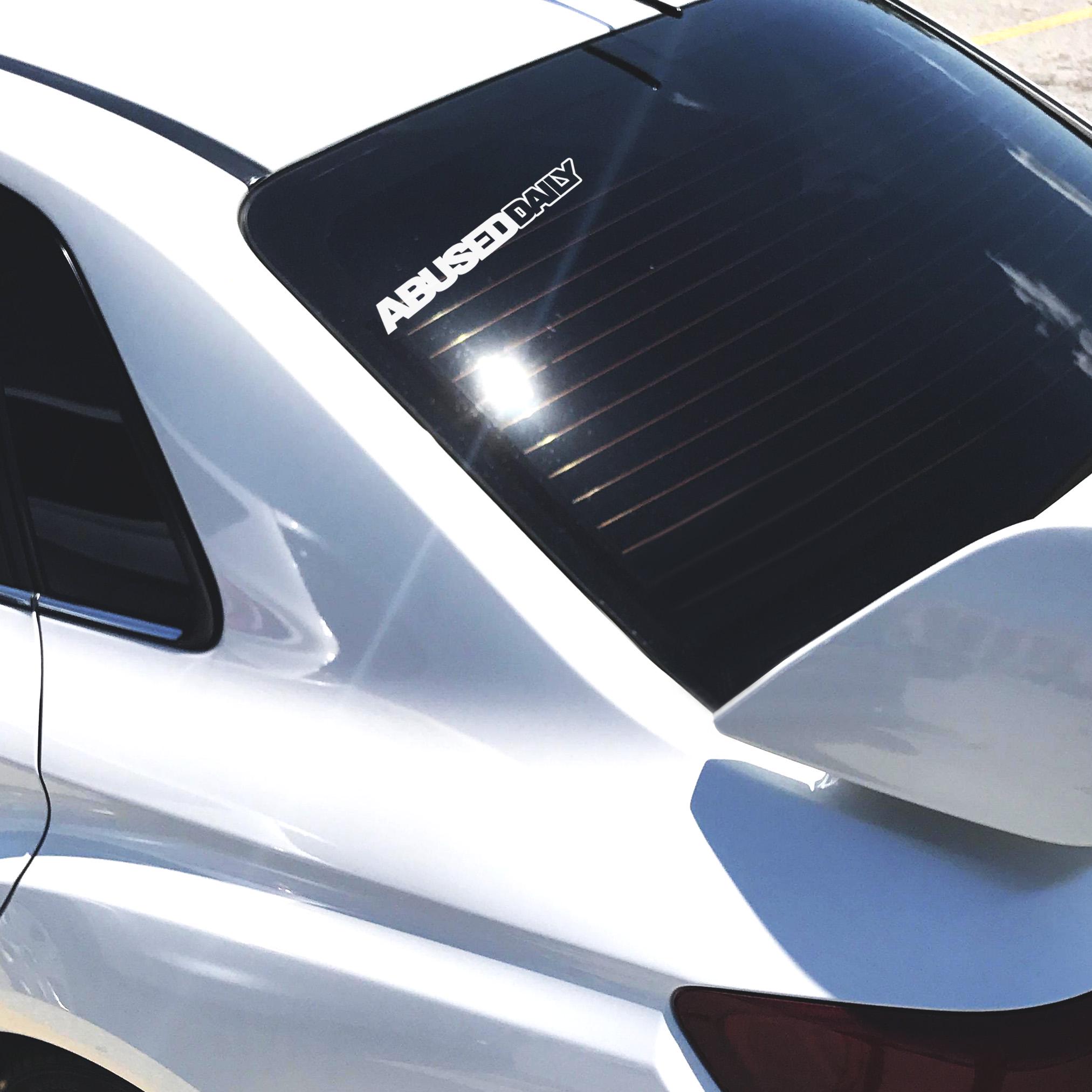 Abused Daily Vinyl Decal Sticker – Tuner Car Funny Window Sticker ...
