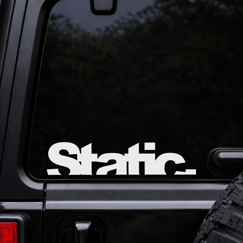STATIC Car Culture Vinyl Decal – Lowered Stance Slammed Auto Racing ...