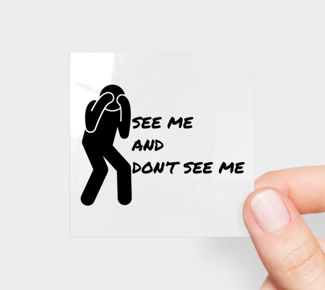 See Me and Don't See Me [barbados/bajan] Permanent Sticker Souvenir - Etsy