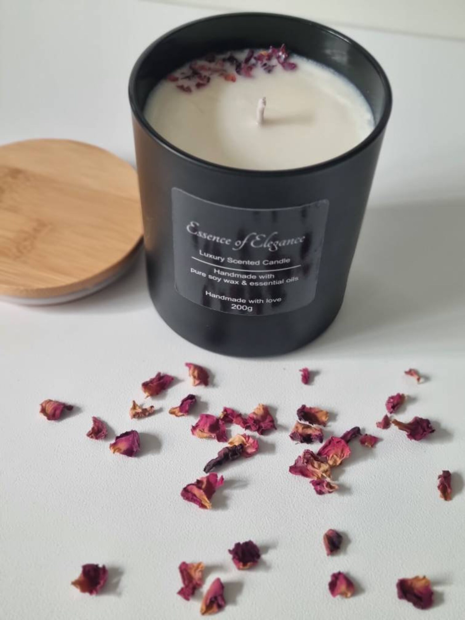 Velvet Rose and oud scented candle Etsy