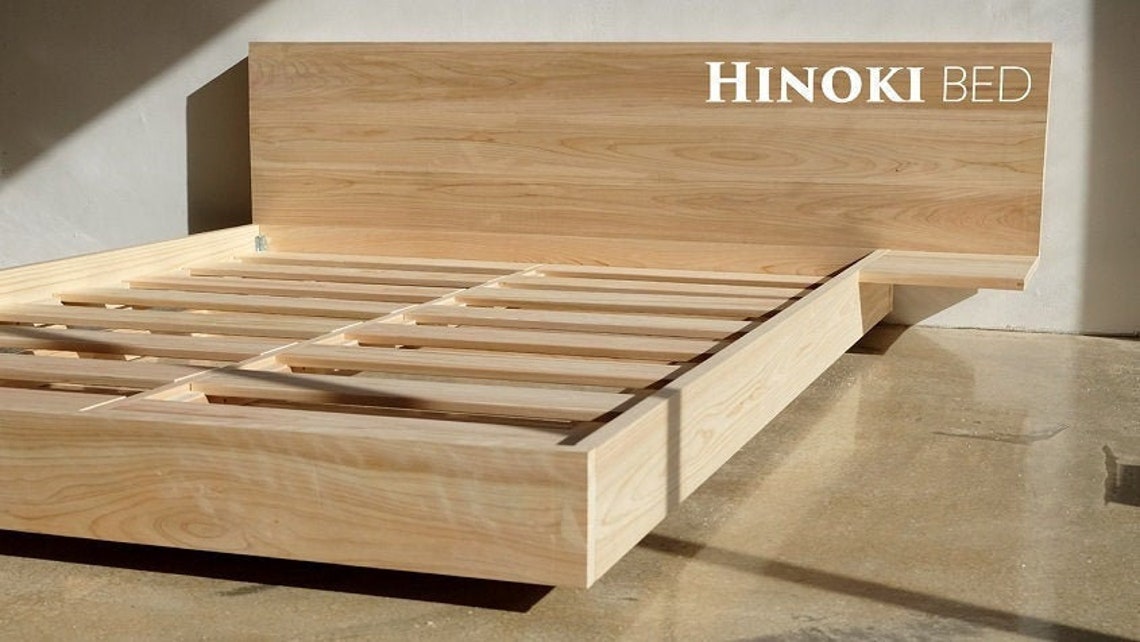 Floating Look Wood Bed Plans Etsy