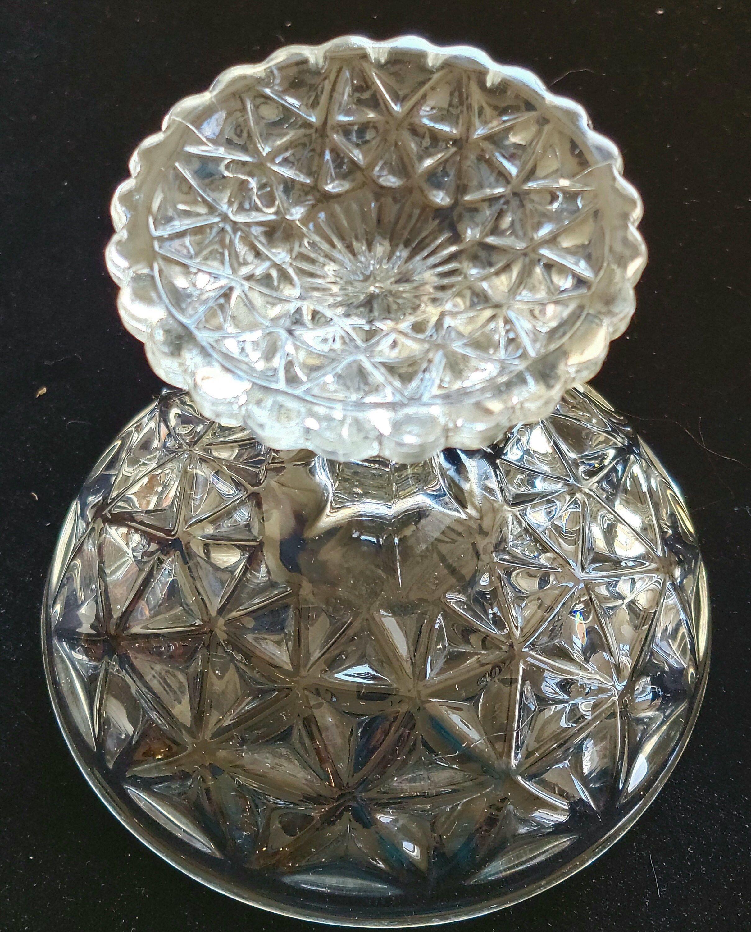 Vintage Mt Vernon Clear Compote por IMPERIAL GLASS mfg antes Etsy