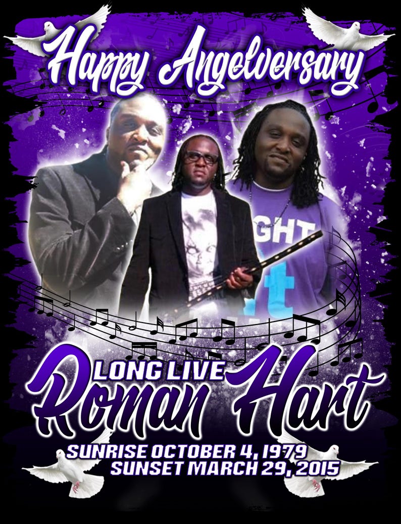 Small Rip Notes Digital Photoshop 3D Purple Music Notes Rip Memorial Editable Template ...