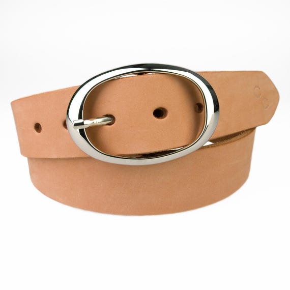 Women’s Wide Leather Belt in Terracotta Terracotta Round Buckle Belt X63147 | LASCANA main image 3
