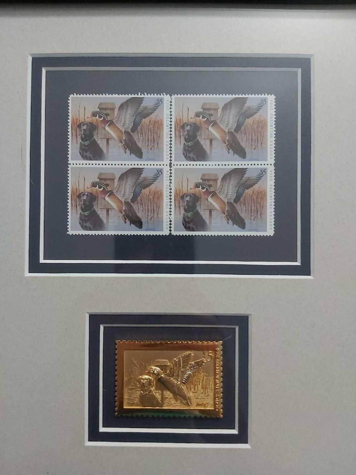 Ducks Unlimited Framed Stamps & Gold Stamp Etsy