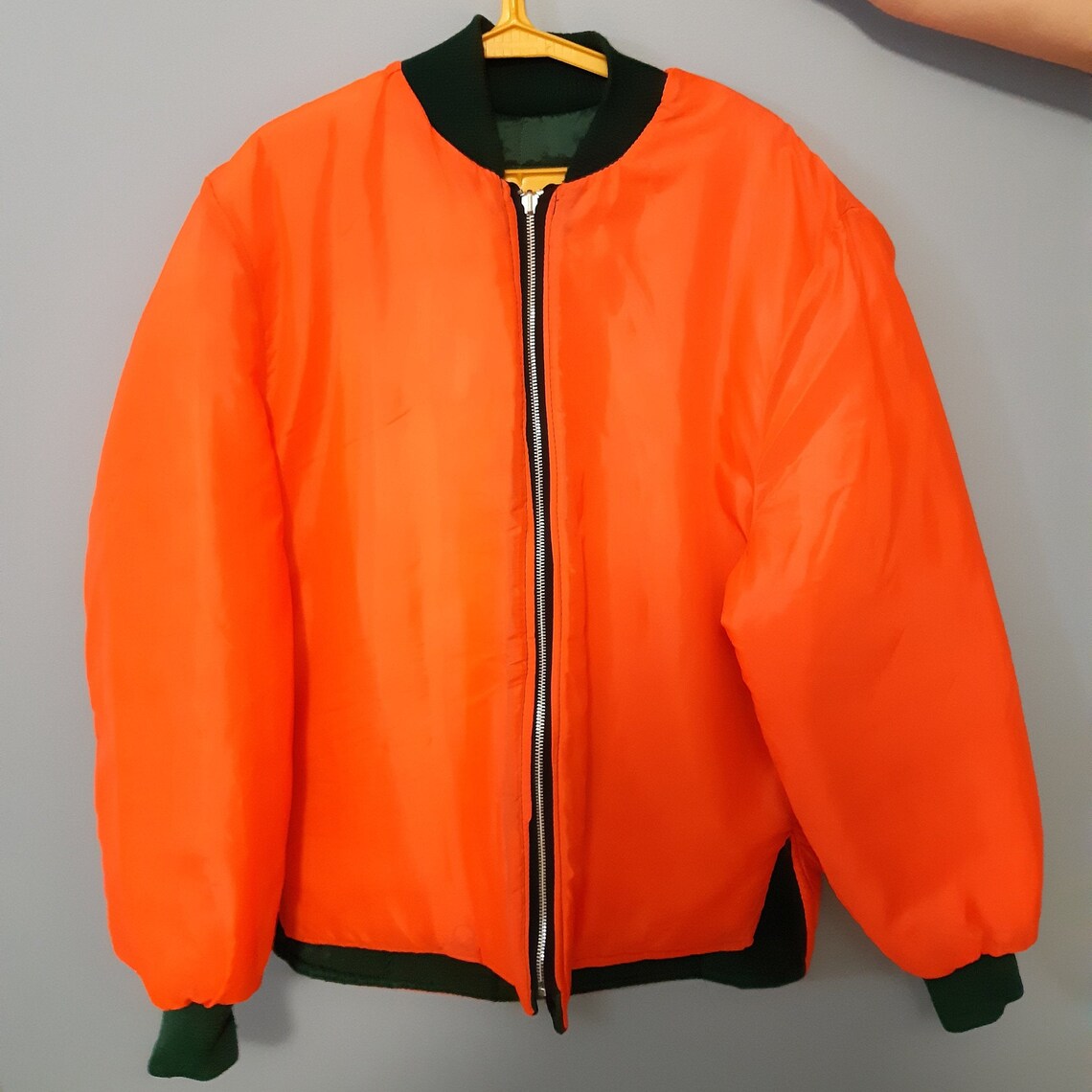 Green & Orange Reversible Men's Hunting Jacket Size L Etsy