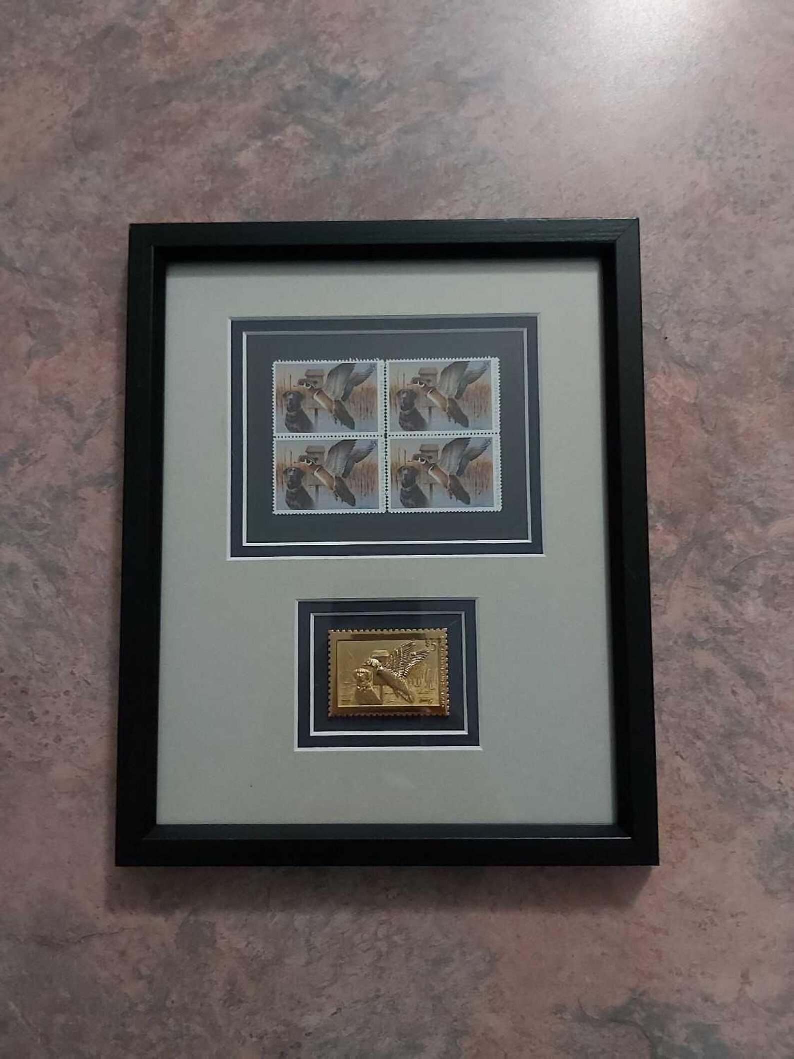 Ducks Unlimited Framed Stamps & Gold Stamp Etsy