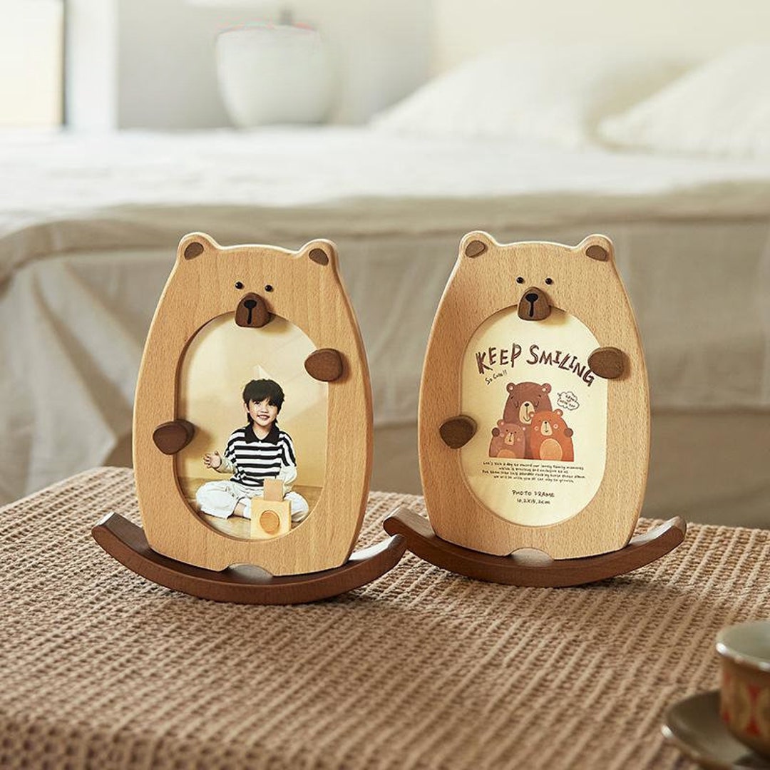 Cute 6 Inch Swinging Bear Photo Frame,baby Children Picture Frame,home ...