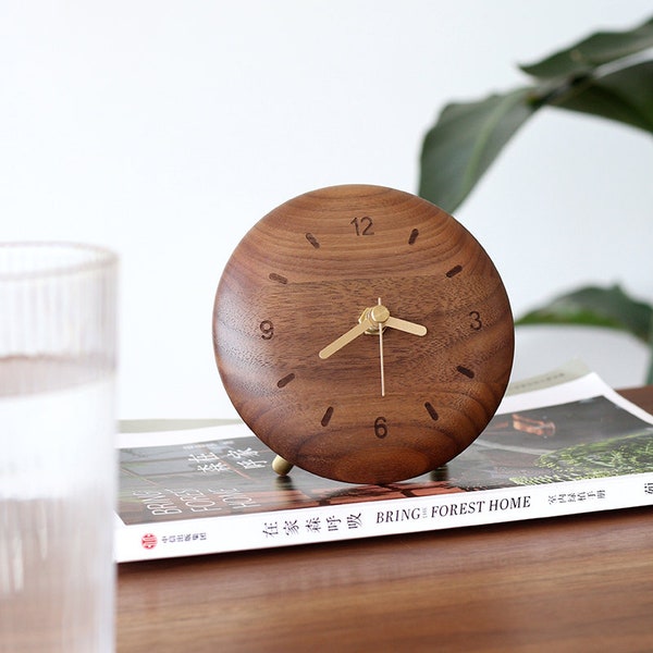Rustic Desk Clock Etsy