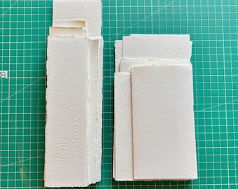 53 Pieces, Arches 300gsm Watercolor Papers, Cold Pressed, Assorted Pieces & Sizes, Small Art Project, Bookmarks, Mini Paintings, Card Making