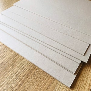 Aglomerados Rígidos Reciclados 1,5 mm, 2 mm, 2,5 mm, 3 mm de Espessura Para Embalagem Encadernação de Livros Scrapbooking Junk Journal, Caixa de Álbum Nenhum Produto de Madeira